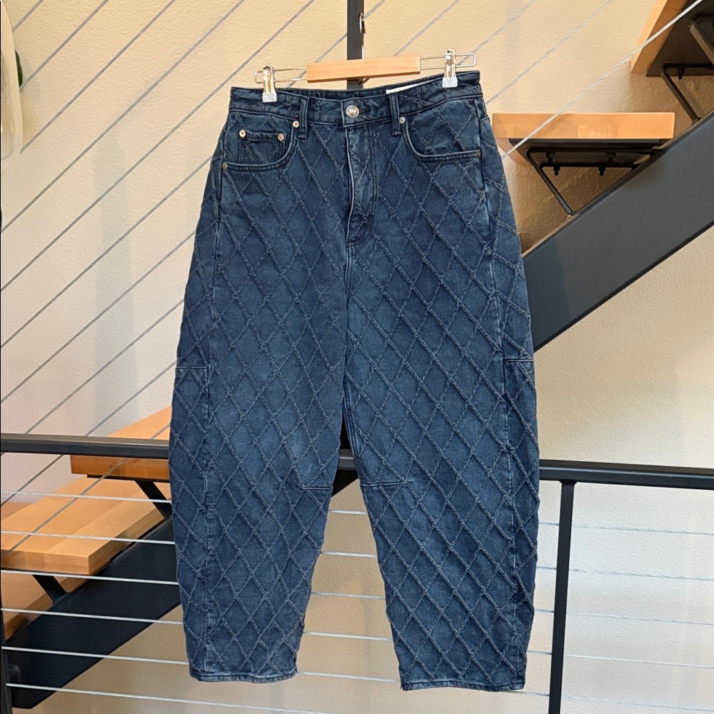 Rag & Bone Dark Blue Quilted Denim